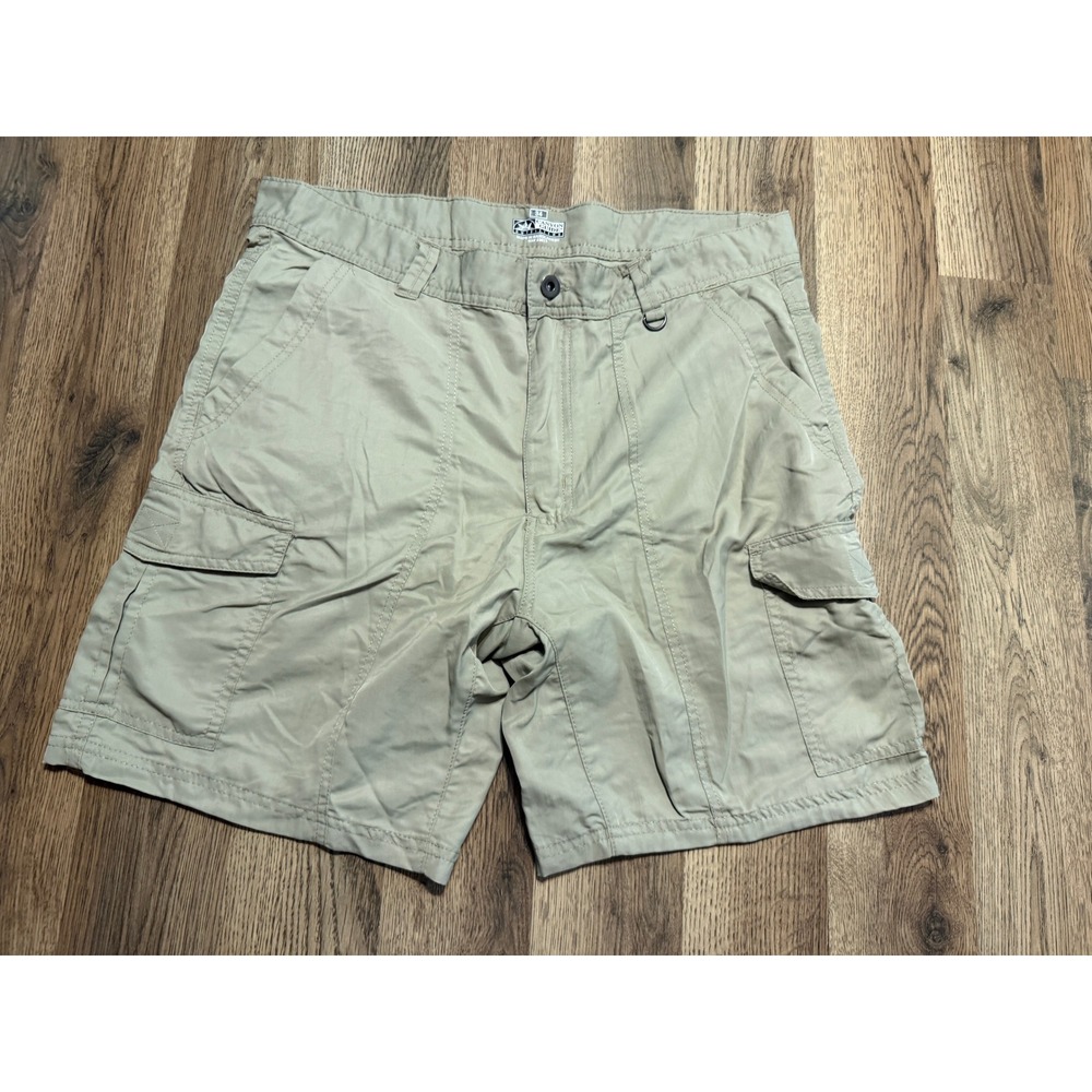Canyon Guide Outfitters Shorts Men Size 34 Khaki Cargo Utility Hiking Outdoor
